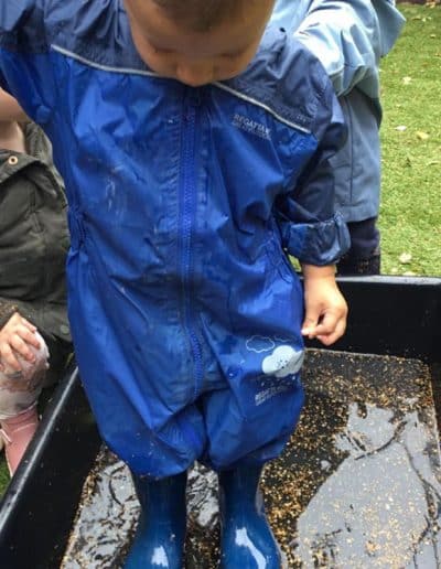 Little Birches Nursery and Preschool Brenchley messy play