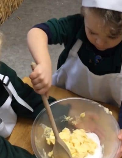 Little Birches Nursery and Preschool Brenchley cooking play